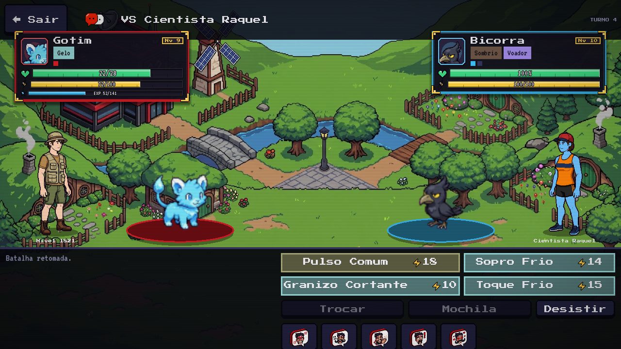 Turn-based battles with energy